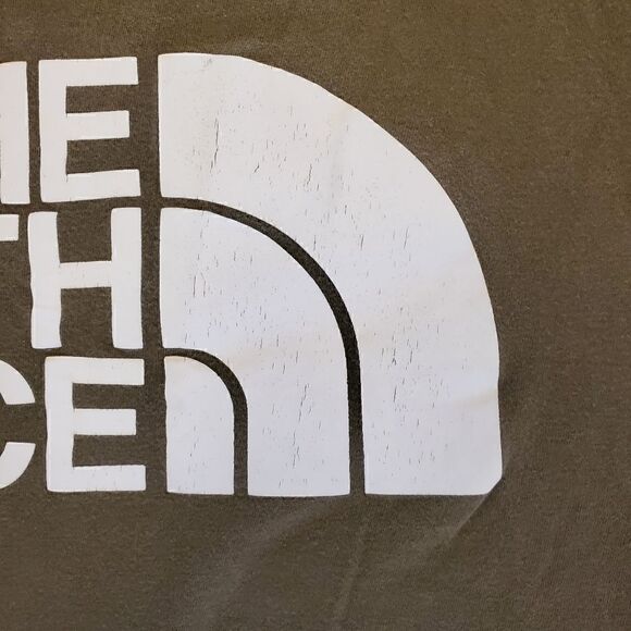 The North Face Shirt Graphic Logo Shirt Mens Large Olive Green T-shirt - Picture 3 of 4